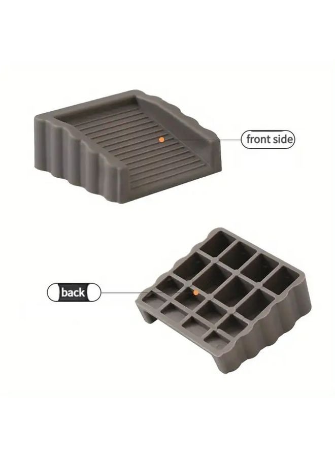 Black Windproof Door Stopper Non Slip Rubber Wedge Matte Surface Safety Anti Collision - Image 5